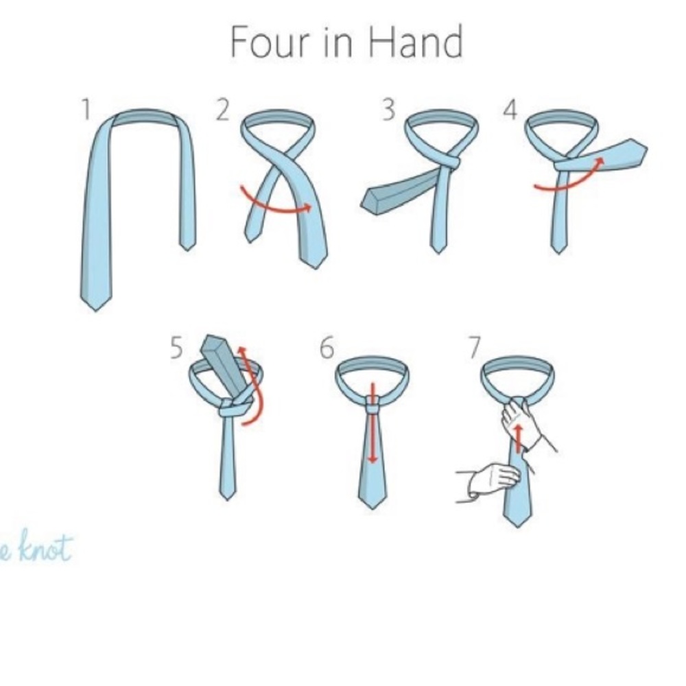 How to tie a “Four In Hand”